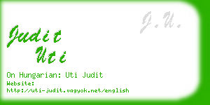 judit uti business card